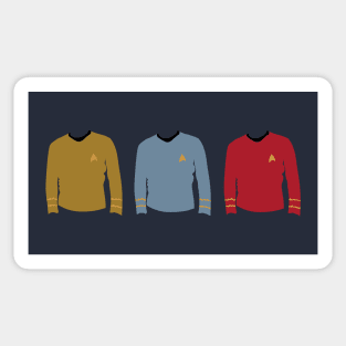 Star Trek Shirt Colours Sticker